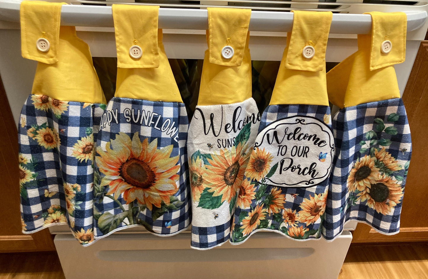 HANGING TOWELS SUNFLOWERS
