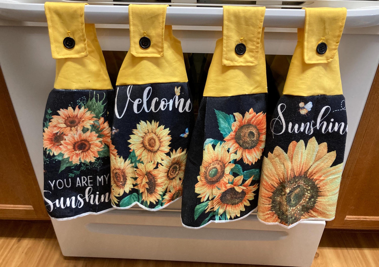 HANGING TOWELS SUNFLOWERS