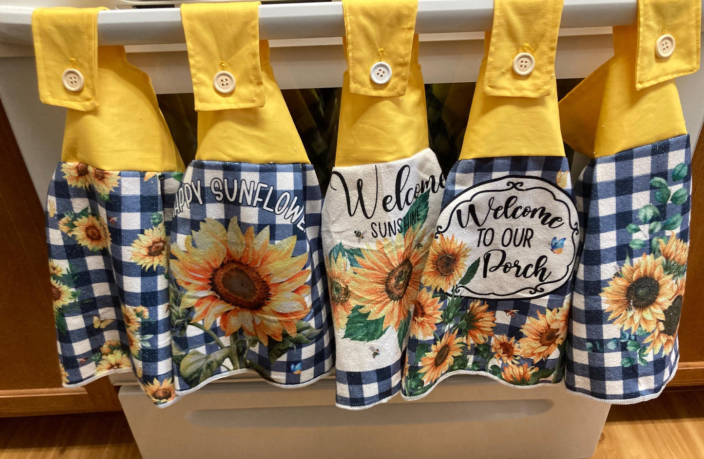 HANGING TOWELS SUNFLOWERS