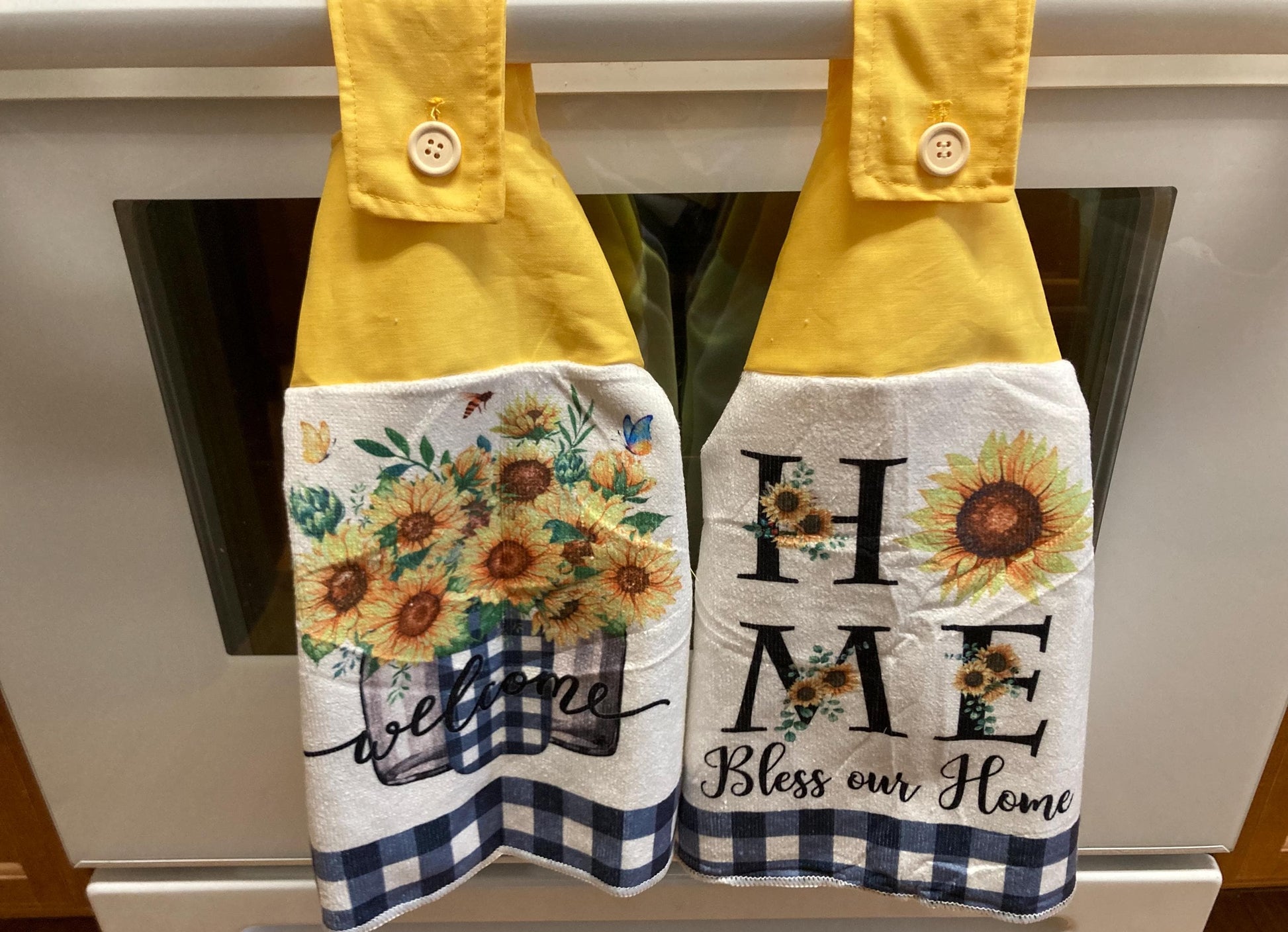 HANGING TOWELS SUNFLOWERS