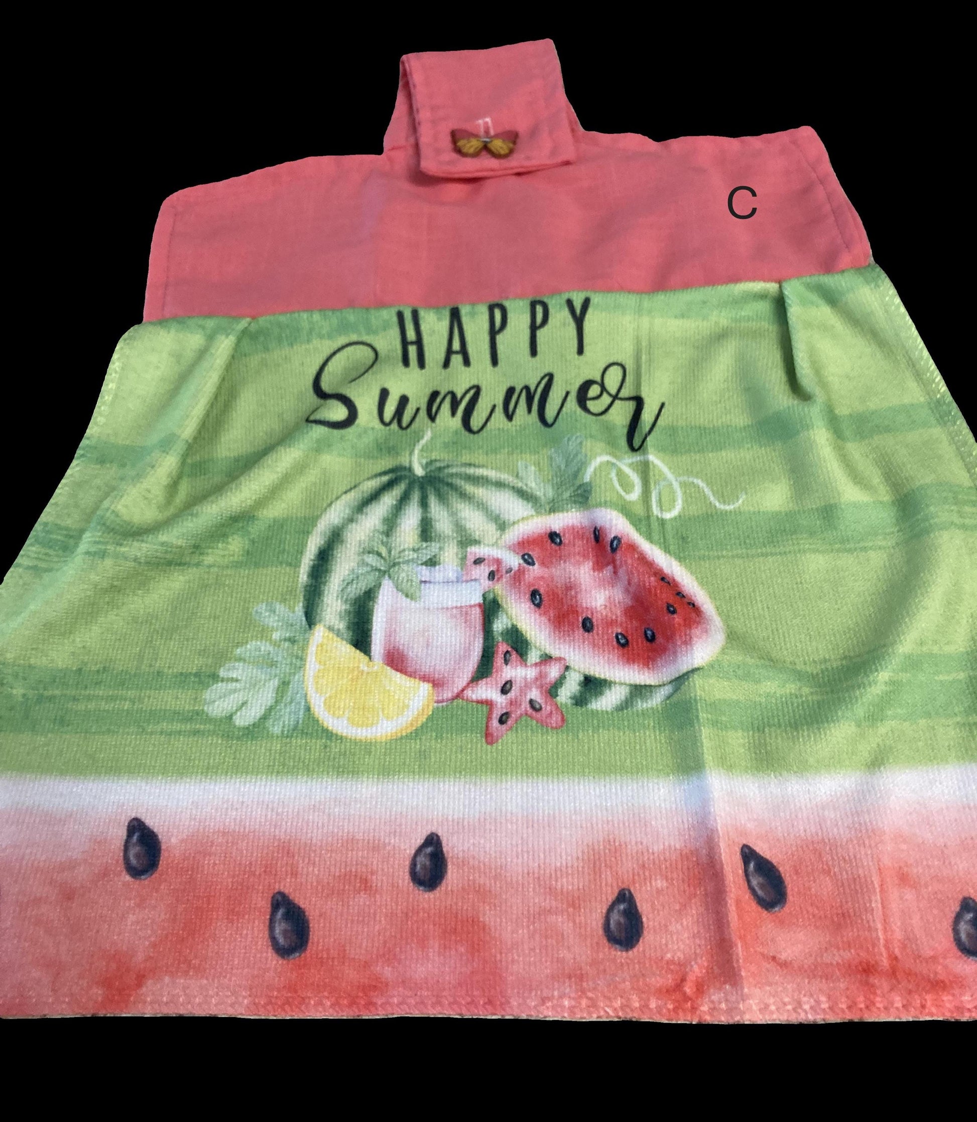 WATERMELONS and Gnomes enjoying summer on towels.