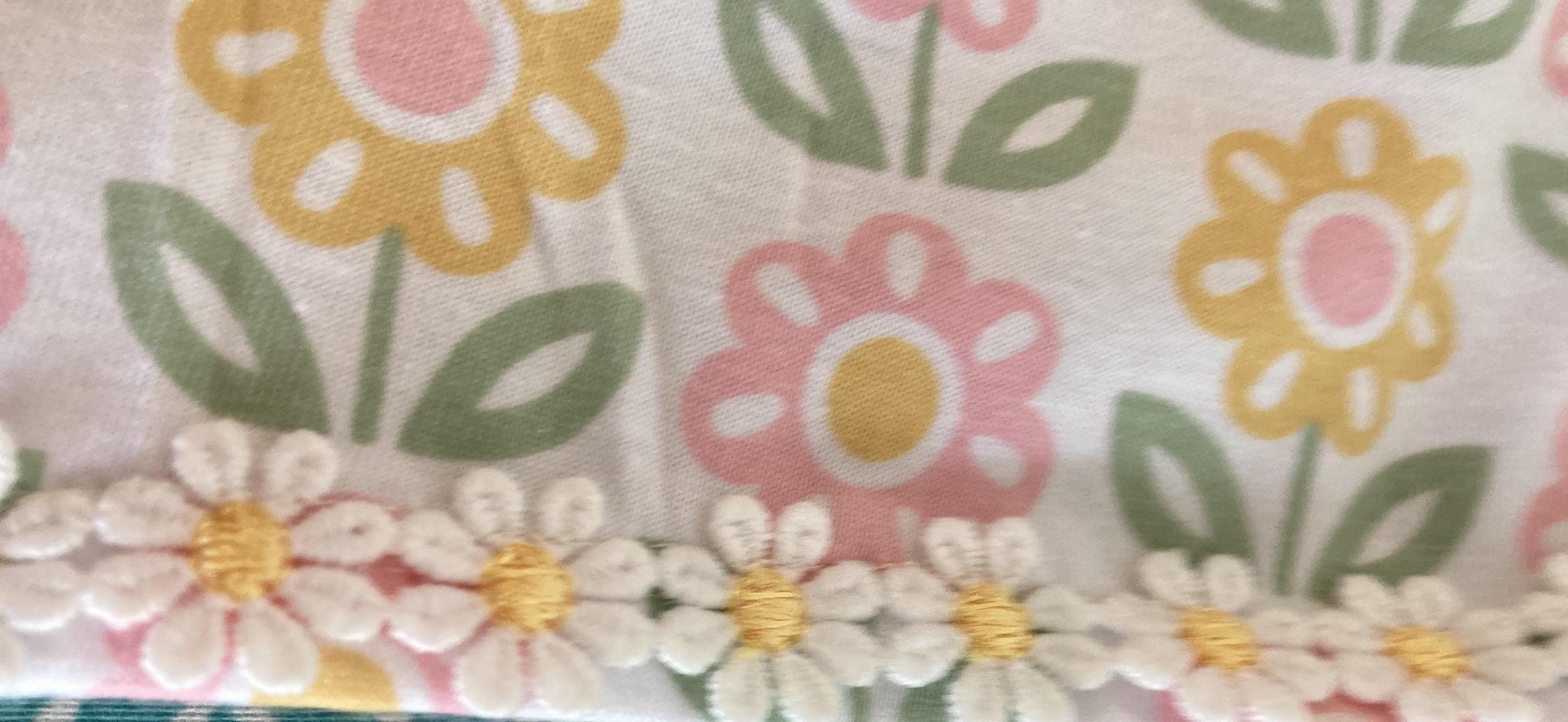 Girls' Knit Dress: Butterfly Print, Ribbon Straps (Size 6-8)
