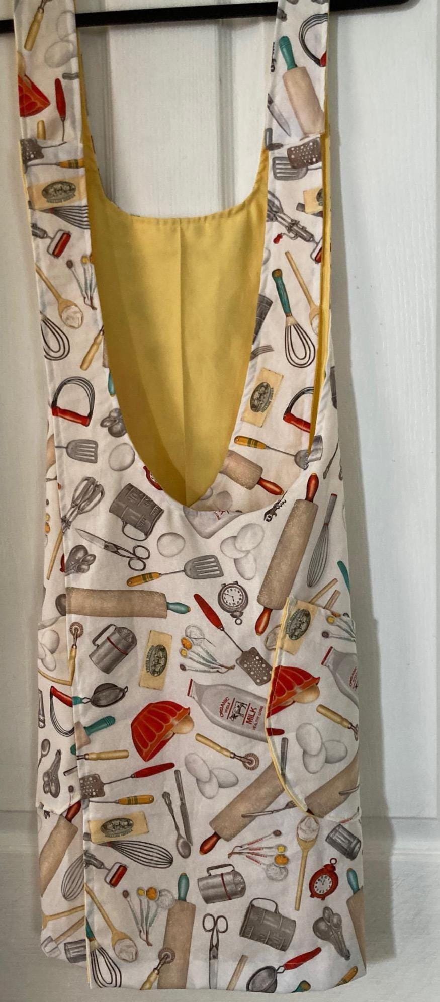 KISS THE COOK Reversible Cross Back Apron